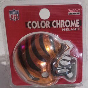 Cincinnati Bengals NFL Color Chrome Helmet Riddell Mini Helmet